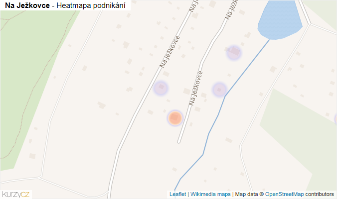 Mapa Na Ježkovce - Firmy v ulici.