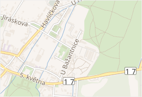 U Bažantnice v obci Heřmanův Městec - mapa ulice
