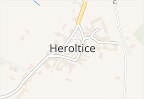Heroltice v obci Heroltice - mapa části obce