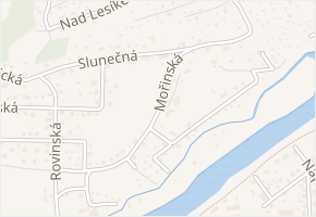 Mořinská v obci Hlásná Třebaň - mapa ulice