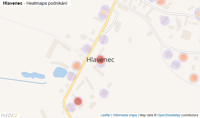 Mapa Hlavenec - Firmy v části obce.