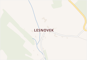 Lesnovek v obci Hlavice - mapa části obce
