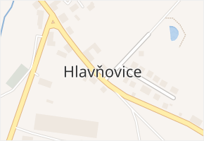 Hlavňovice v obci Hlavňovice - mapa části obce