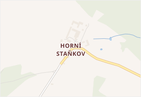 Horní Staňkov v obci Hlavňovice - mapa části obce