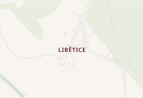 Libětice v obci Hlavňovice - mapa části obce
