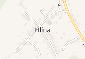 Hlína v obci Hlína - mapa části obce