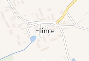 Hlince v obci Hlince - mapa části obce