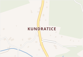 Kundratice v obci Hlinná - mapa části obce