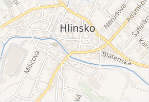 Blatenská v obci Hlinsko - mapa ulice