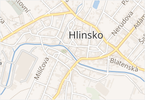 Budovcovo nábřeží v obci Hlinsko - mapa ulice