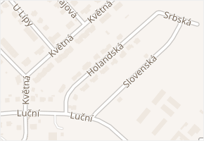 Holandská v obci Hlinsko - mapa ulice