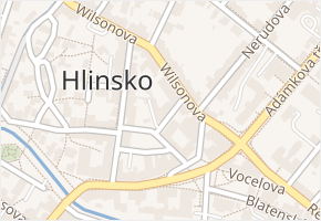 Klicperova v obci Hlinsko - mapa ulice