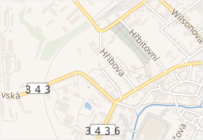 Na Drahách v obci Hlinsko - mapa ulice