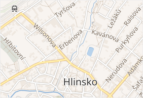O. Nejedlého v obci Hlinsko - mapa ulice