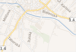 Olšinky v obci Hlinsko - mapa ulice