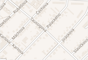 Palackého v obci Hlinsko - mapa ulice