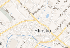 Příčná v obci Hlinsko - mapa ulice
