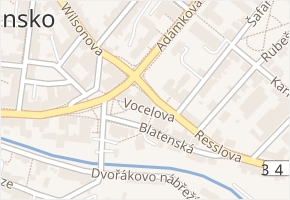 Resslova v obci Hlinsko - mapa ulice