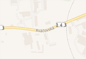 Rváčovská v obci Hlinsko - mapa ulice