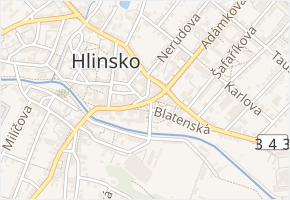 Tylovo náměstí v obci Hlinsko - mapa ulice