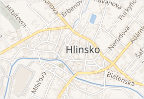 Veleslavínova v obci Hlinsko - mapa ulice