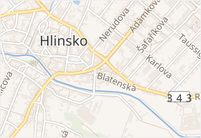 Vocelova v obci Hlinsko - mapa ulice