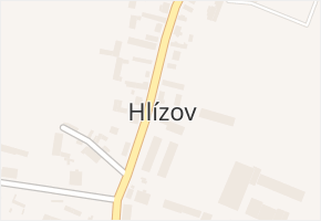 Hlízov v obci Hlízov - mapa části obce