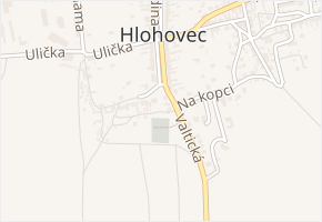 Na kopci v obci Hlohovec - mapa ulice