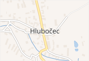 Hlubočec v obci Hlubočec - mapa části obce
