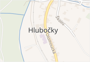Hlubočky v obci Hlubočky - mapa části obce