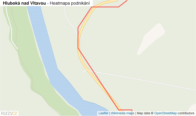 Mapa Hluboká nad Vltavou - Firmy v obci.