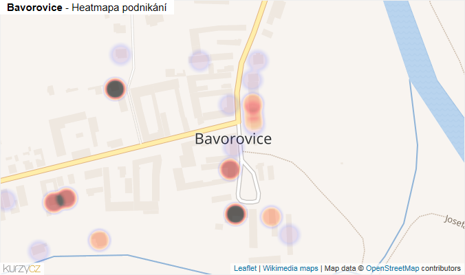 Mapa Bavorovice - Firmy v části obce.