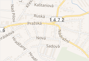 Haškova v obci Hluboká nad Vltavou - mapa ulice