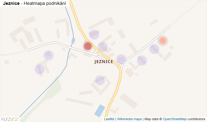Mapa Jeznice - Firmy v části obce.