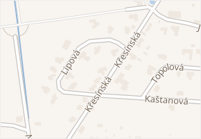 Křesínská v obci Hluboká nad Vltavou - mapa ulice