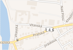 Vltavská v obci Hluboká nad Vltavou - mapa ulice
