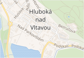 Zborovská v obci Hluboká nad Vltavou - mapa ulice