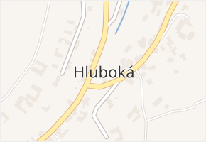 Hluboká v obci Hluboká - mapa části obce