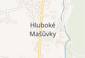 Mariánské náměstí v obci Hluboké Mašůvky - mapa ulice
