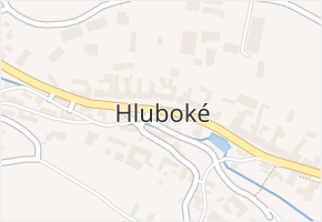 Hluboké v obci Hluboké - mapa části obce