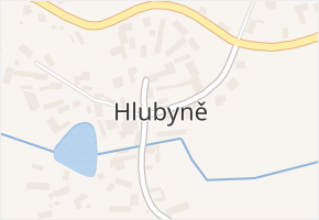Hlubyně v obci Hlubyně - mapa části obce