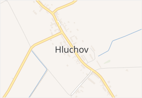 Hluchov v obci Hluchov - mapa části obce