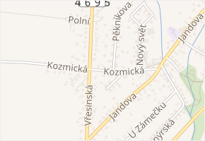 Kozmická v obci Hlučín - mapa ulice