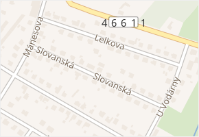 Slovanská v obci Hlučín - mapa ulice
