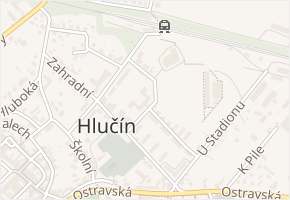 Tyršova v obci Hlučín - mapa ulice
