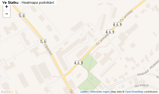 Mapa Ve Statku - Firmy v ulici.