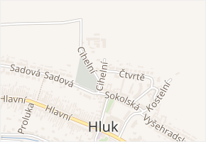 Cihelní v obci Hluk - mapa ulice