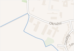 Okružní v obci Hlušovice - mapa ulice