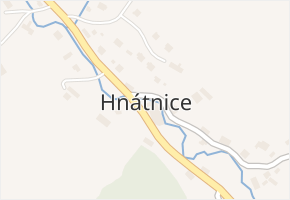 Hnátnice v obci Hnátnice - mapa části obce