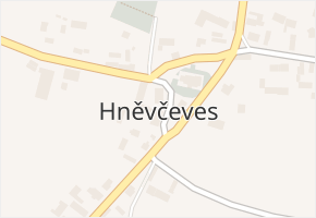 Hněvčeves v obci Hněvčeves - mapa části obce